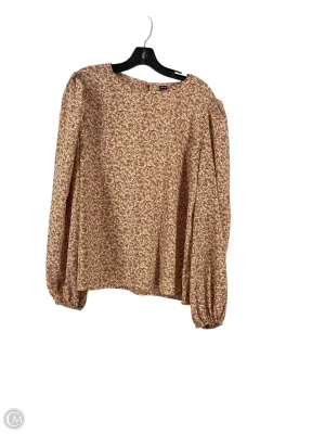 Top Long Sleeve By Shein In Floral Print, Size: Xl