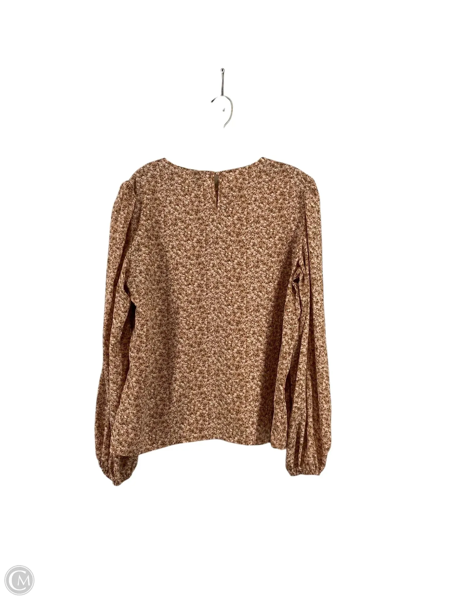 Top Long Sleeve By Shein In Floral Print, Size: Xl