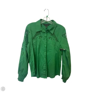 Top Long Sleeve By White House Black Market In Green, Size: 6