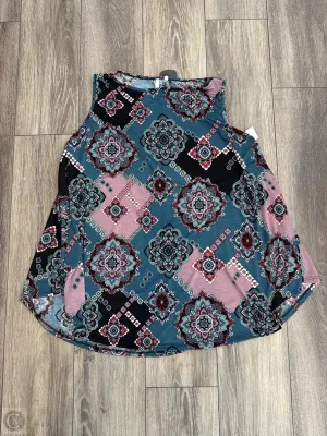 Top Sleeveless By Clothes Mentor In Blue, Size: 2x