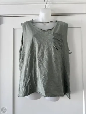 Top Sleeveless By Clothes Mentor In Green, Size: M
