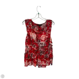 Top Sleeveless By White House Black Market In Red, Size: L