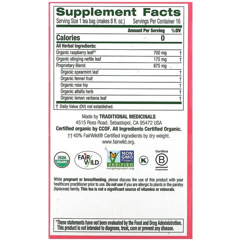 Traditional Medicinals Organic Pregnancy Tea