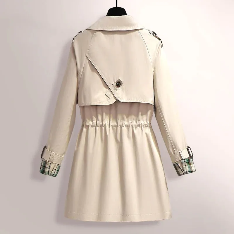 Trench Luxe™ | Women's Elegant Trench Coat | Water-Resistant Fabric, Double-Breasted Design & Adjustable Belt