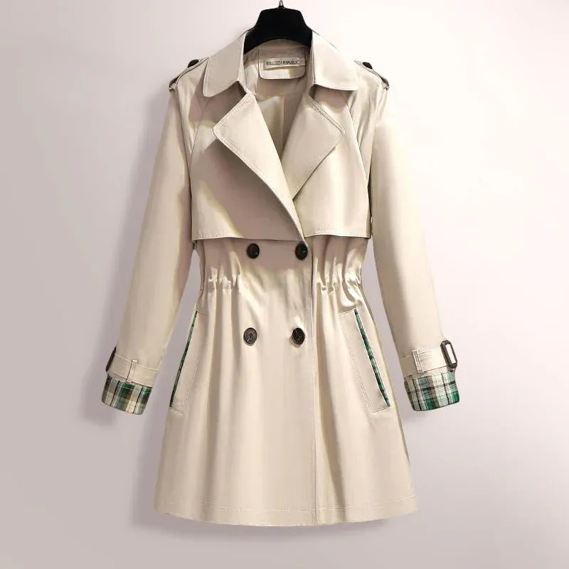 Trench Luxe™ | Women's Elegant Trench Coat | Water-Resistant Fabric, Double-Breasted Design & Adjustable Belt