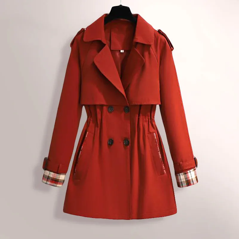 Trench Luxe™ | Women's Elegant Trench Coat | Water-Resistant Fabric, Double-Breasted Design & Adjustable Belt