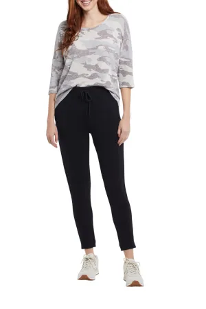 Tribal Elastic Waist Slim Pant