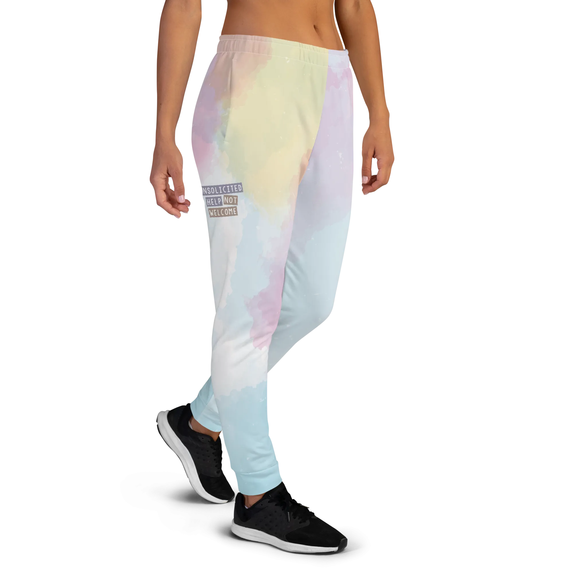 Unsolicited Help Not Welcome (Colorful) Women's Joggers