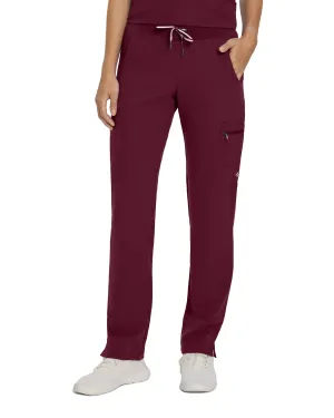 V-Tess 337 Women's Cargo Scrub Pants Wine