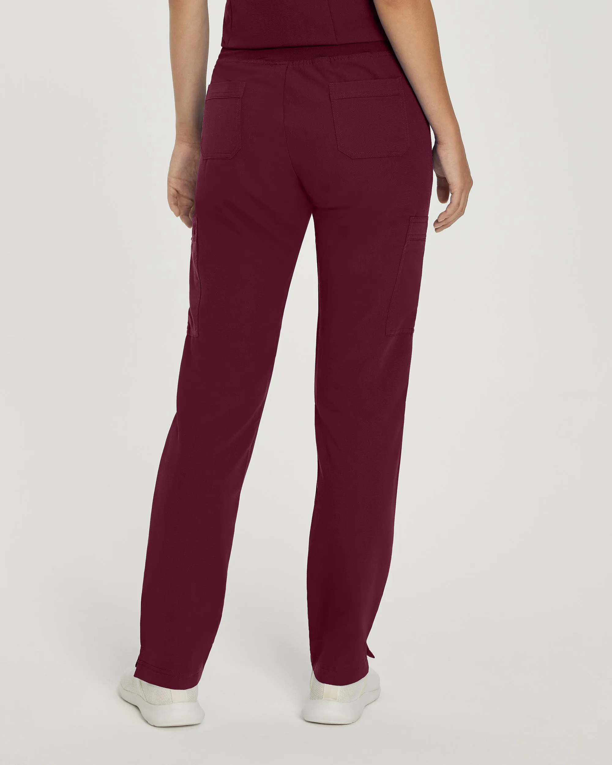 V-Tess 337 Women's Cargo Scrub Pants Wine