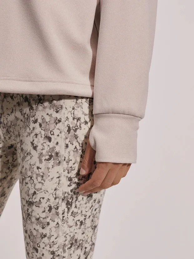 Varley | Maida Half Zip Midlayer {Mushroom Marl}