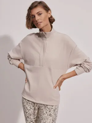 Varley | Maida Half Zip Midlayer {Mushroom Marl}
