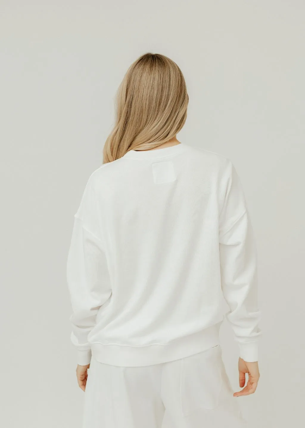 Velvet Abbot Crewneck in White