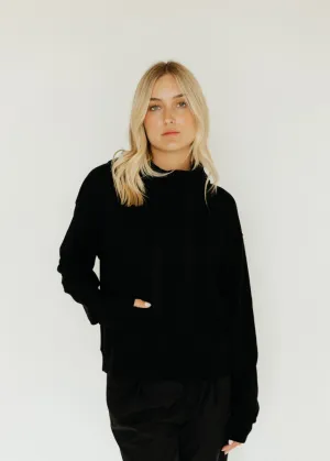 Velvet Ojai Sweatshirt in Black