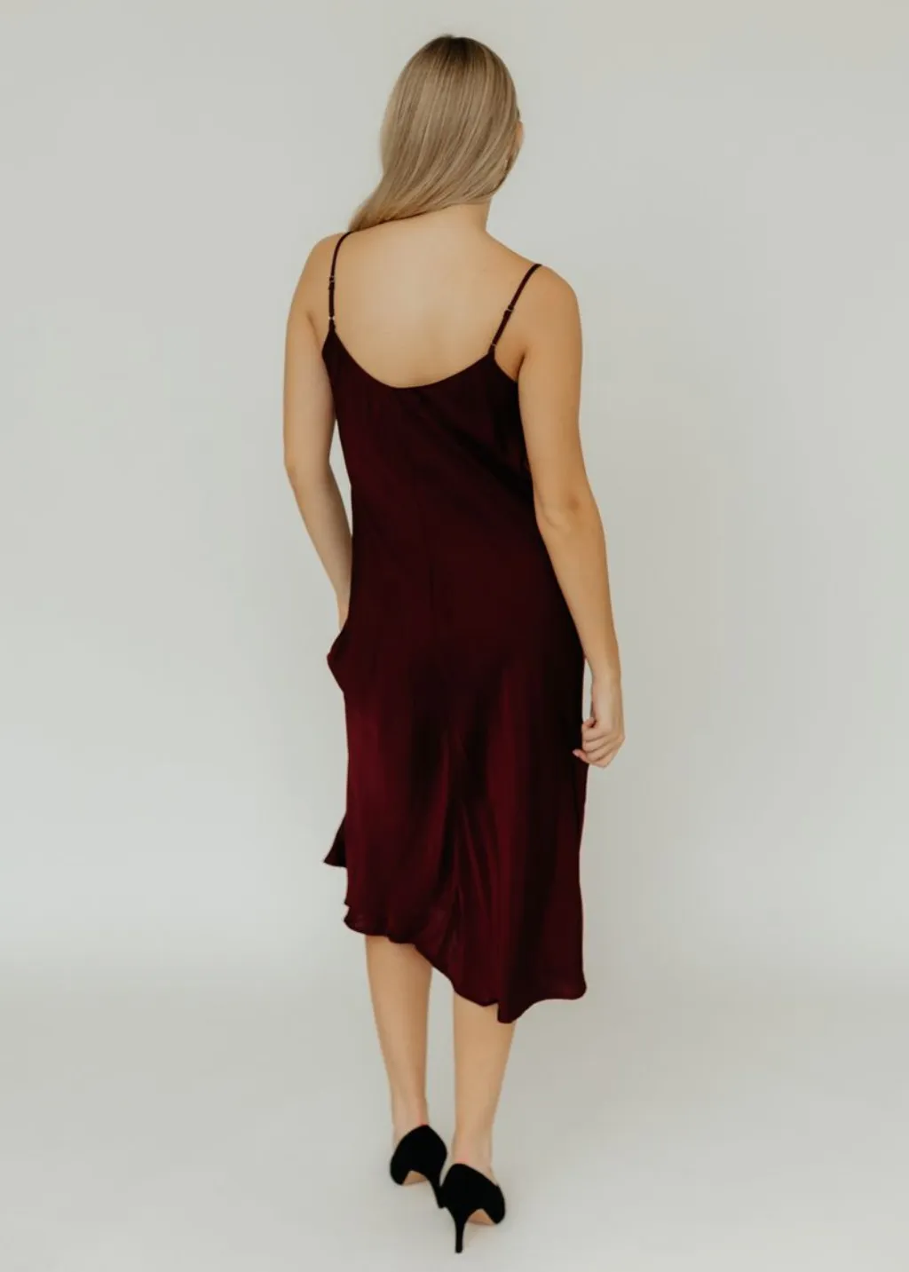 Velvet Poppy Dress in Wildberry