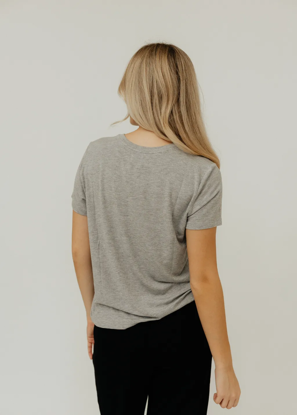 Velvet Solana Top in Heather Grey