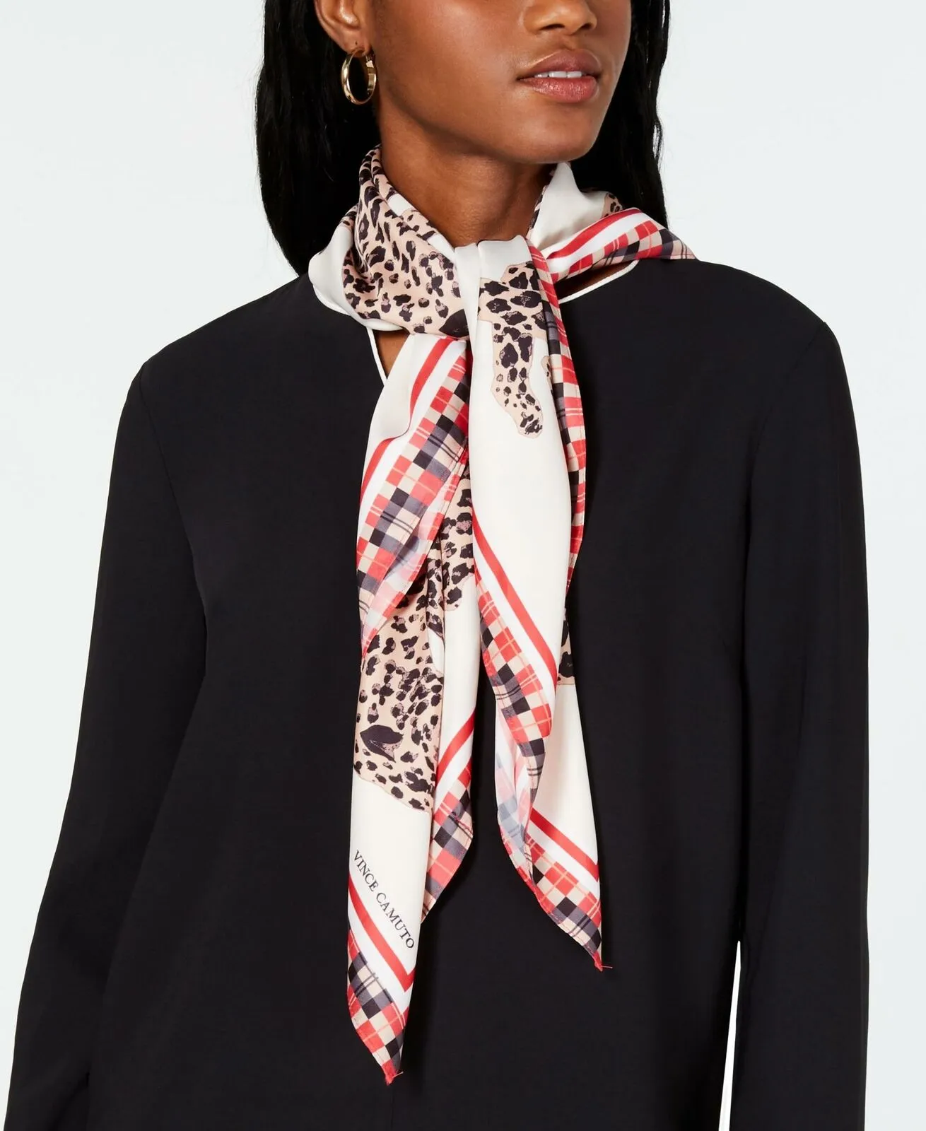 Vince Camuto Women's Leopard Love Classic Square Scarf