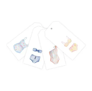 Vintage Swimsuit Watercolor Gift Tags