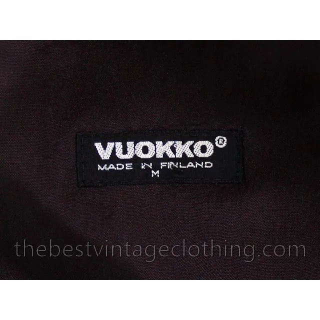 Vintage Vuokko Suomi Finland Fine Wool Column Maxi Dress Black M Minimalist