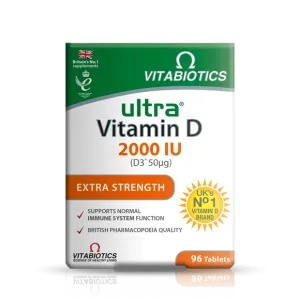 Vitamin D Vitabiotics Ultra VD 2000IU (96 Tablets)