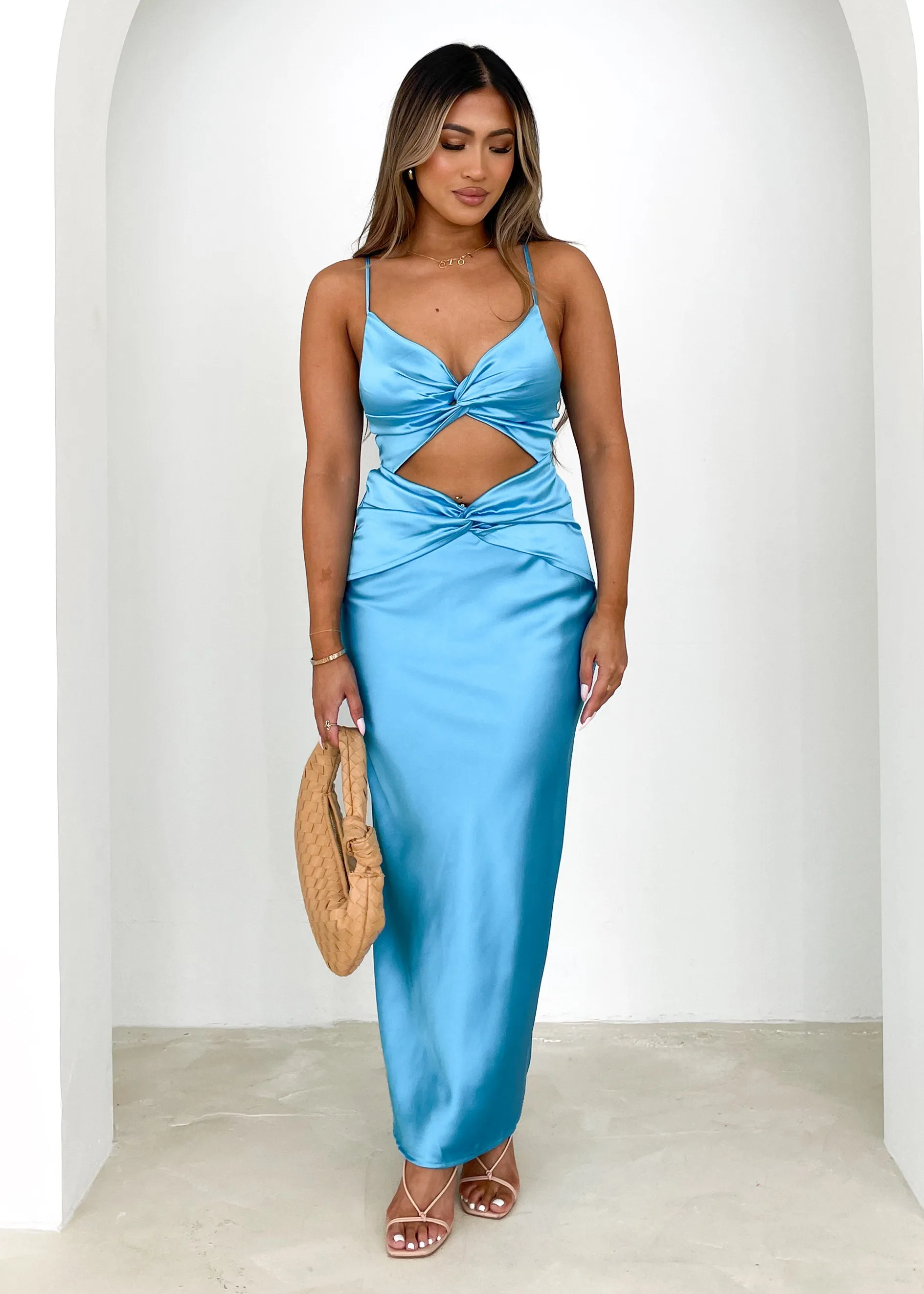Vivine Midi Dress - Blue