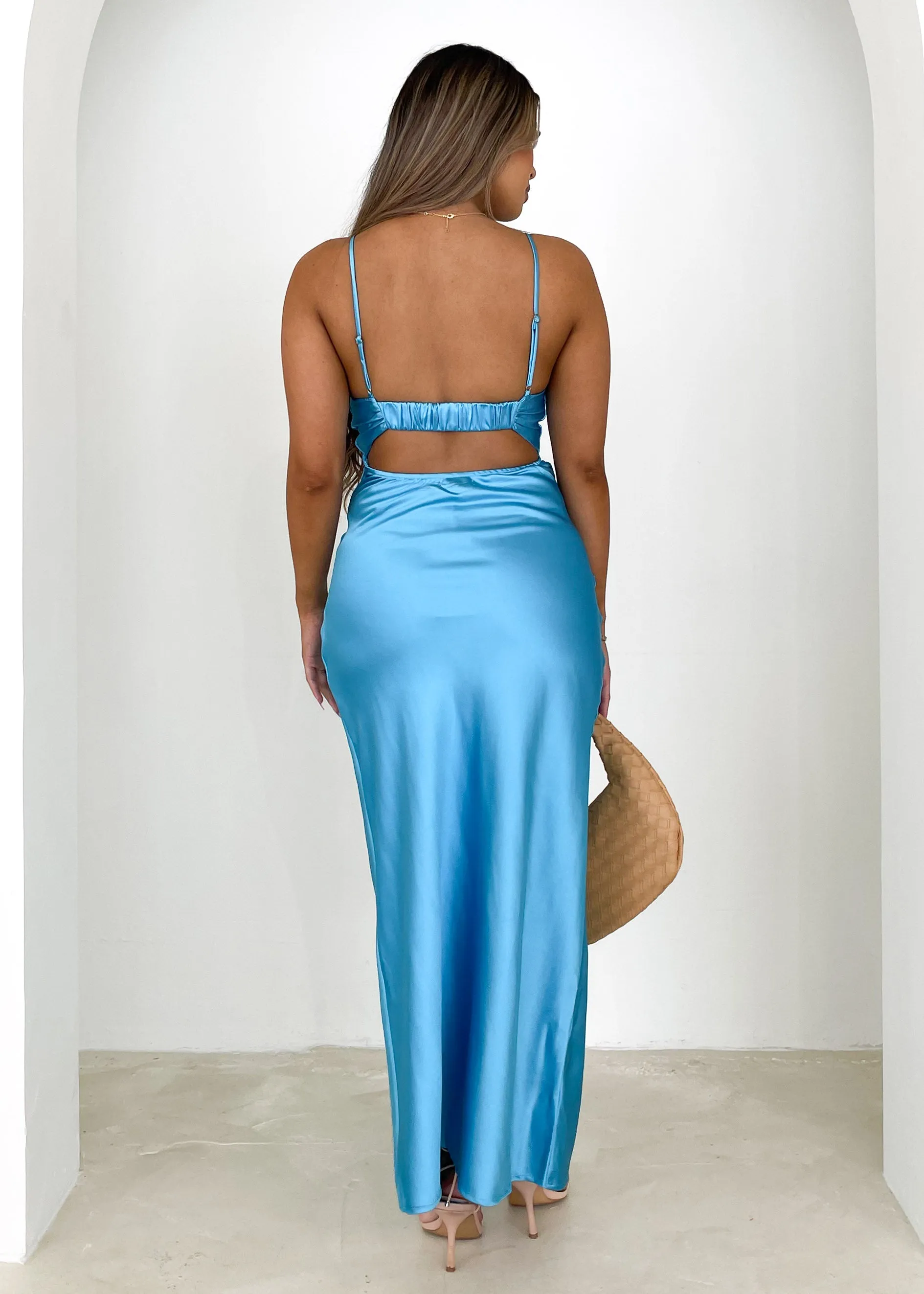 Vivine Midi Dress - Blue