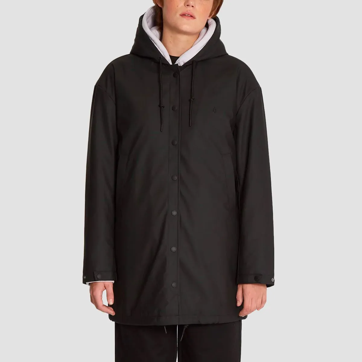 Volcom Rain Dead From The Strange Jacket Black - Womens