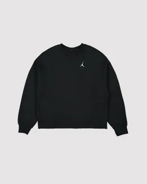 W BROOKLYN FLEECE CREWNECK "BLACK"