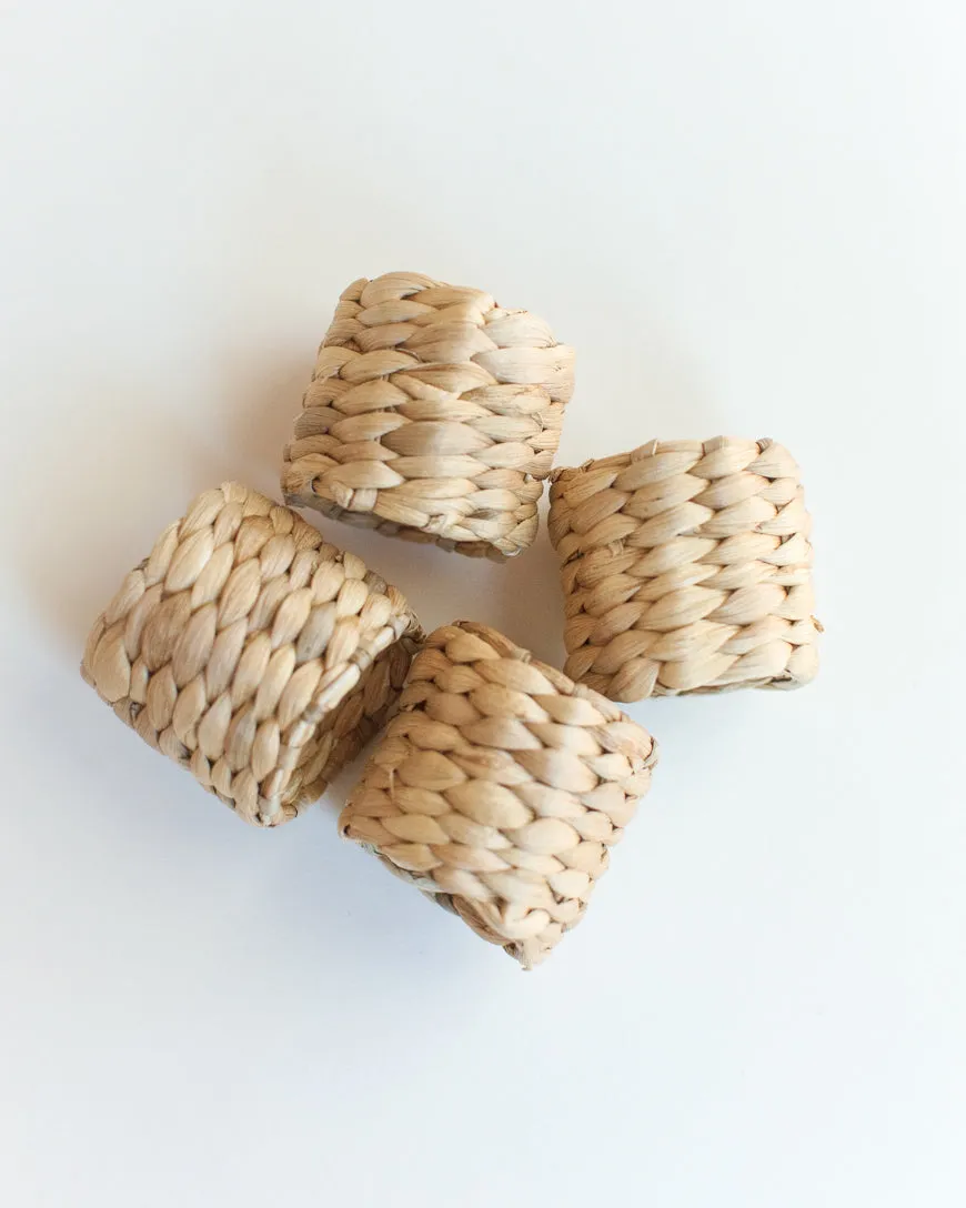 Water Hyacinth Napkin Ring Set