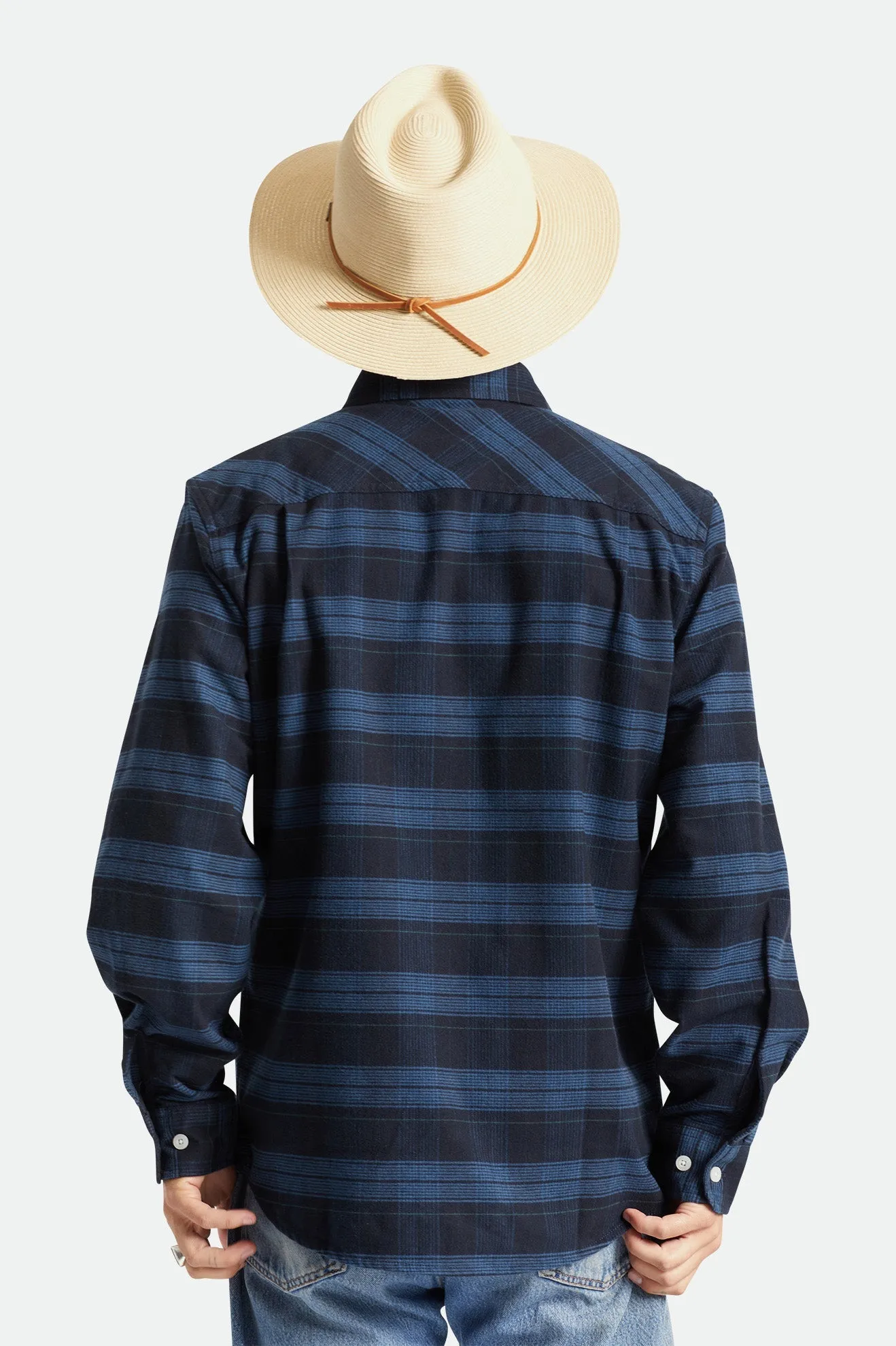 Wesley Straw Packable Fedora - Copper