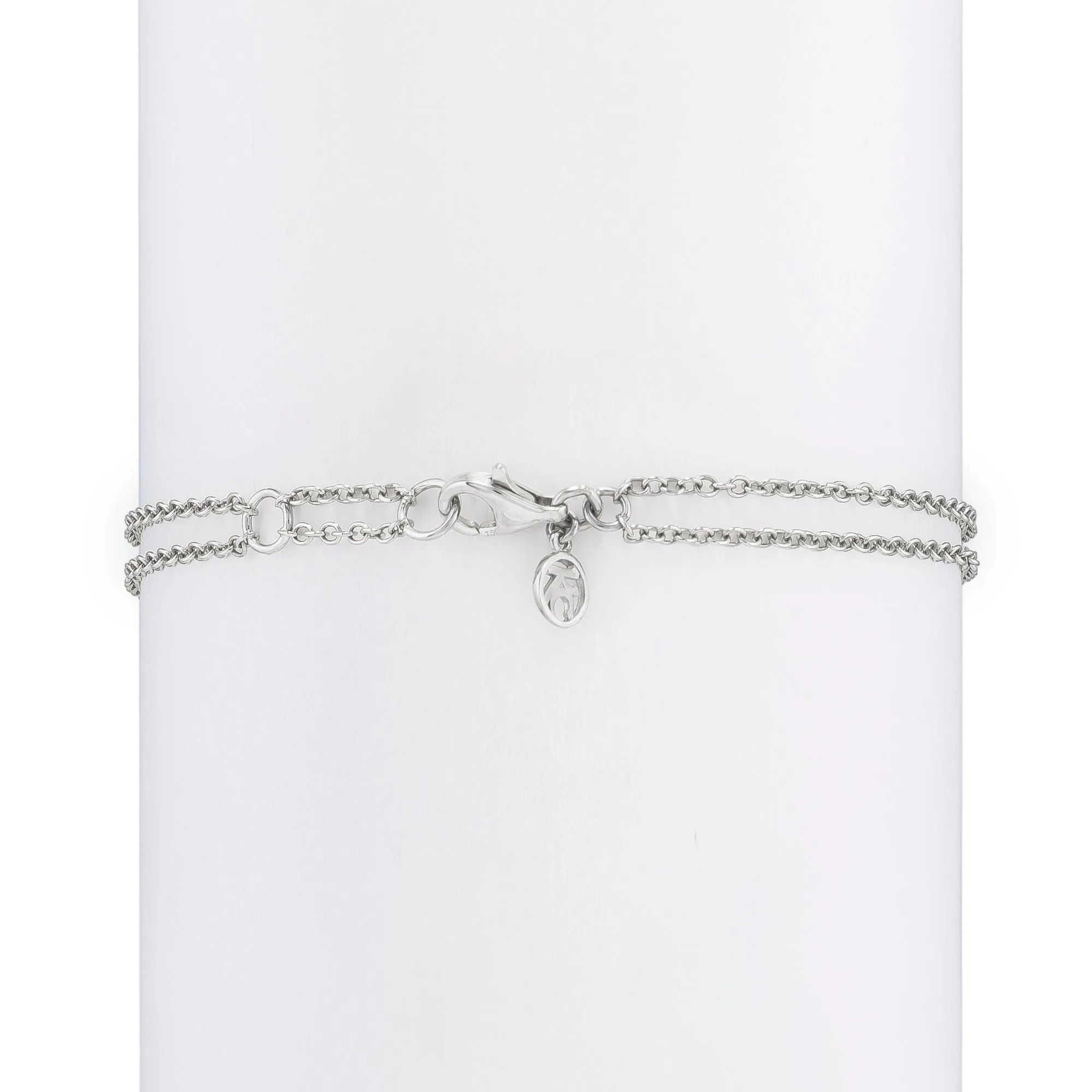 White Diamond Large Oriental Hamsa Bracelet