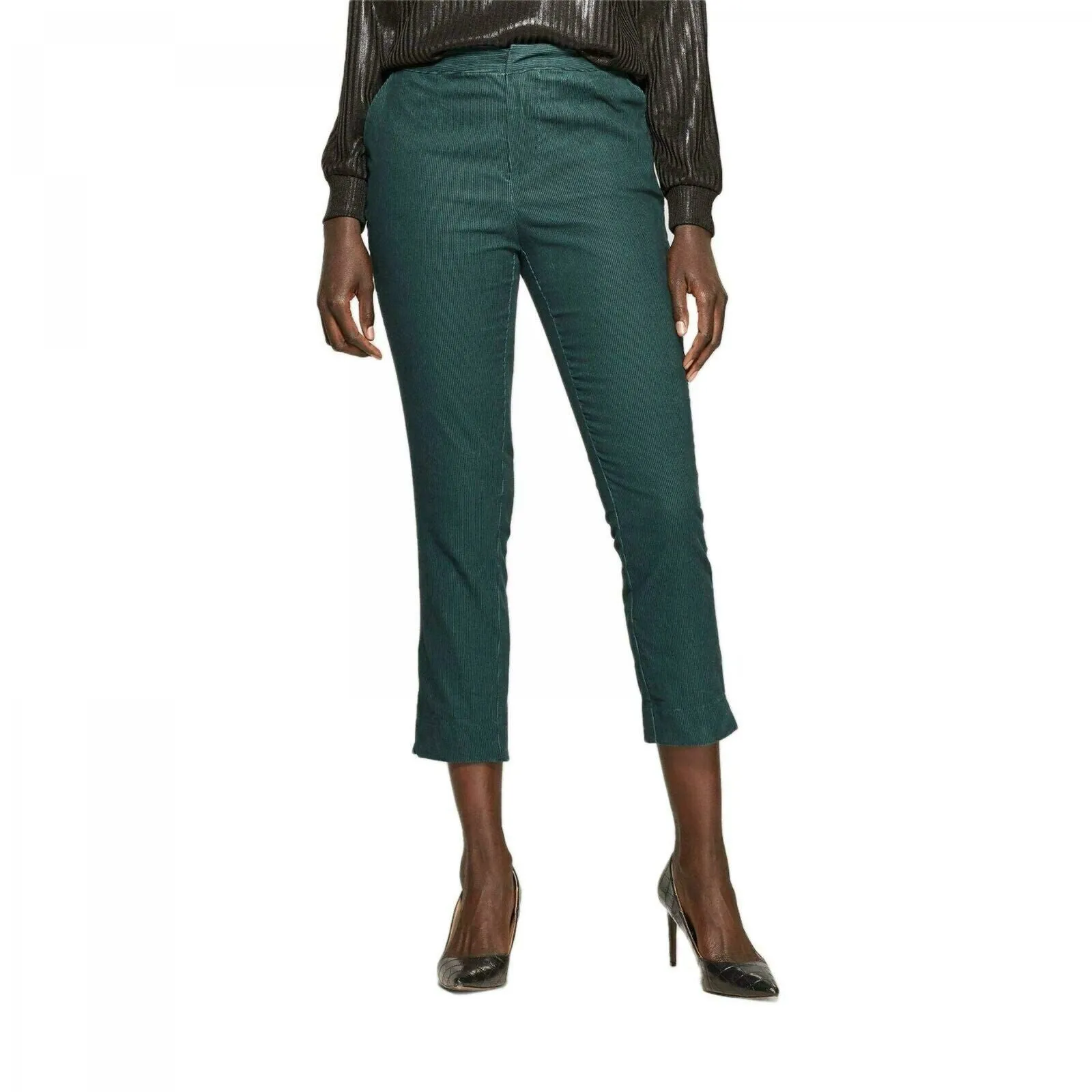 Who What Wear Women's Corduroy Jogger Crop Pants