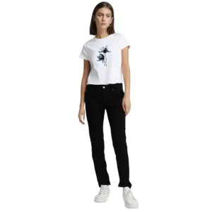 Women Jeans Black Jeans Buffalo David Bitton Jeans Skinny Mid-Rise Stretch Jeans