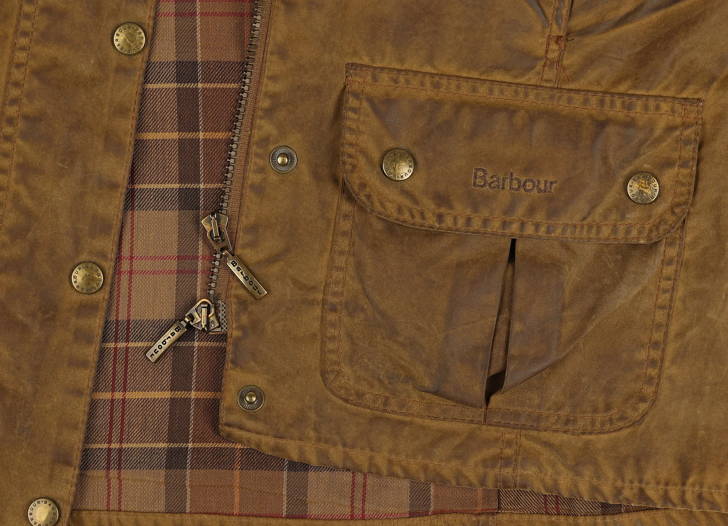 Women's Barbour Shaped Wax Utility Jacket - Brown - Women's M