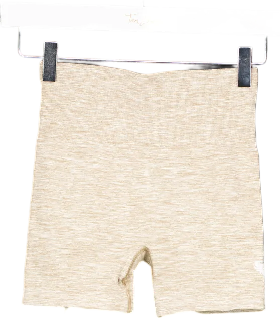 Women's Best Beige Seamless Shorts UK XS