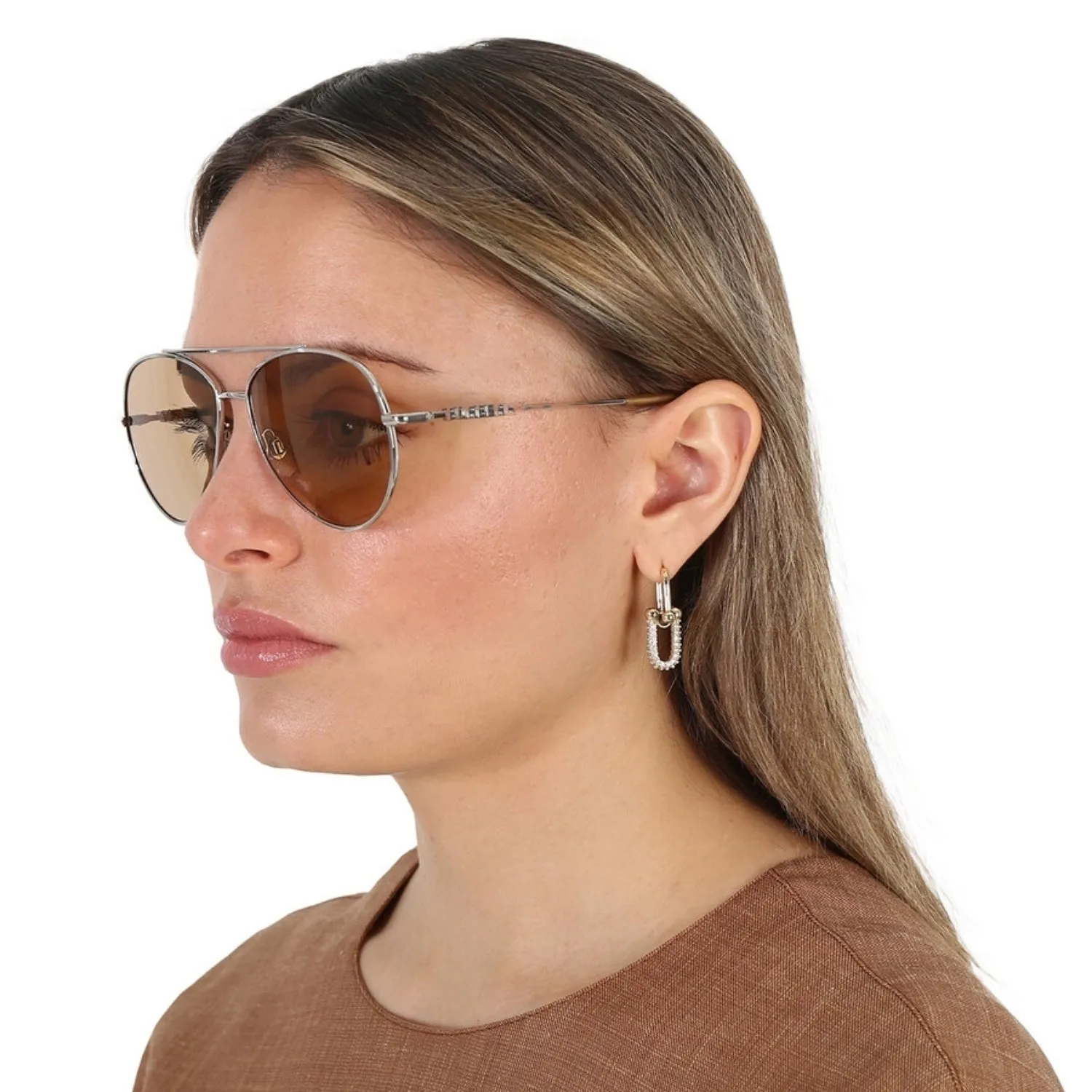 Women's Burberry Logo Pilot Sunglasses