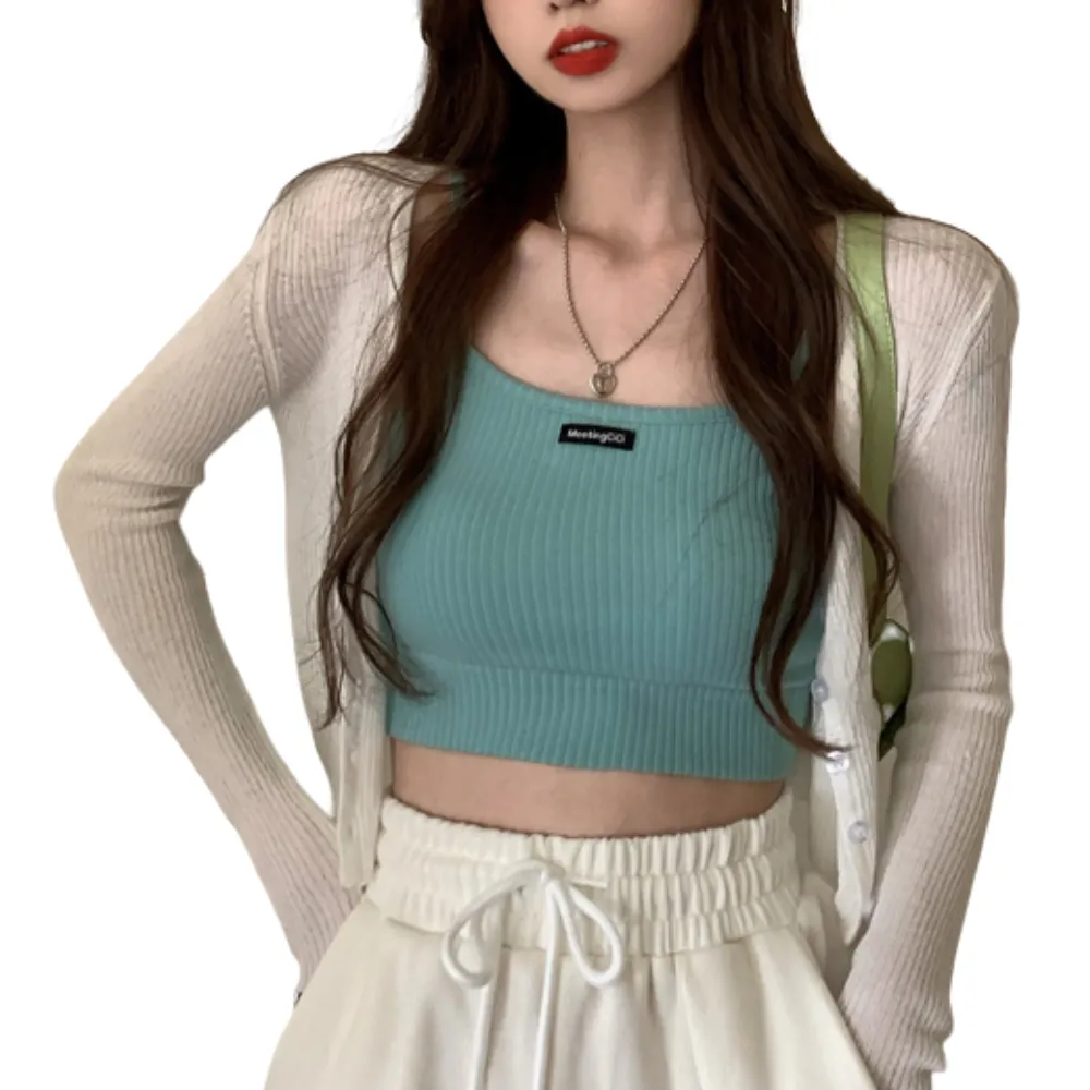Women's Casual Cropped Cami Top