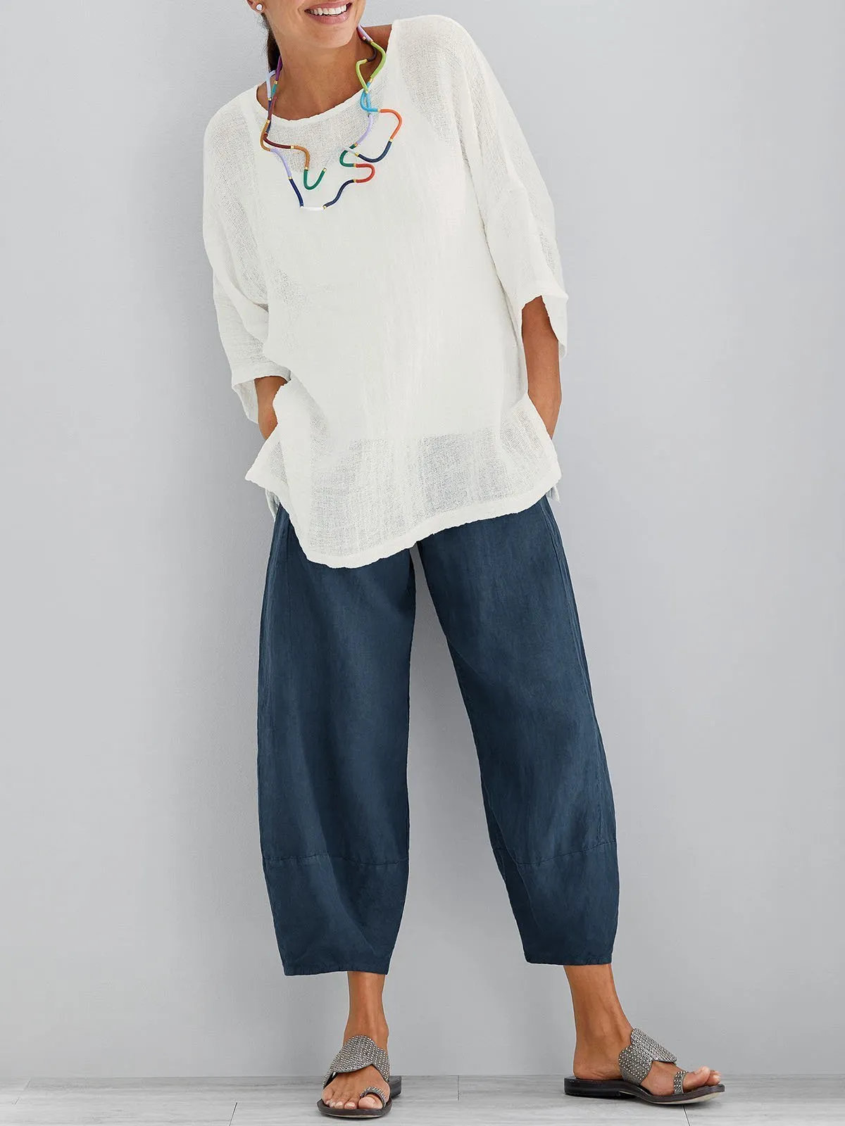 Women's Casual Loose Cotton Pants