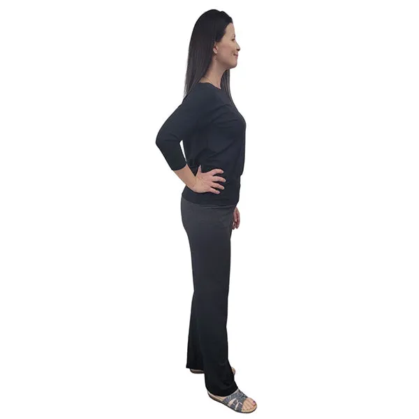WOMEN'S CASUAL PANT BAMBOO MICRO BLACK