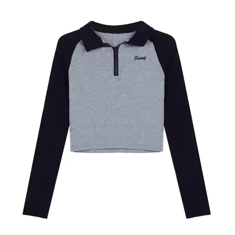 Women's Classic Splicing Long Sleeve Shirt