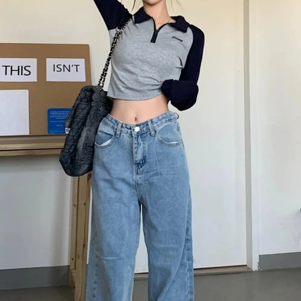 Women's Classic Splicing Long Sleeve Shirt