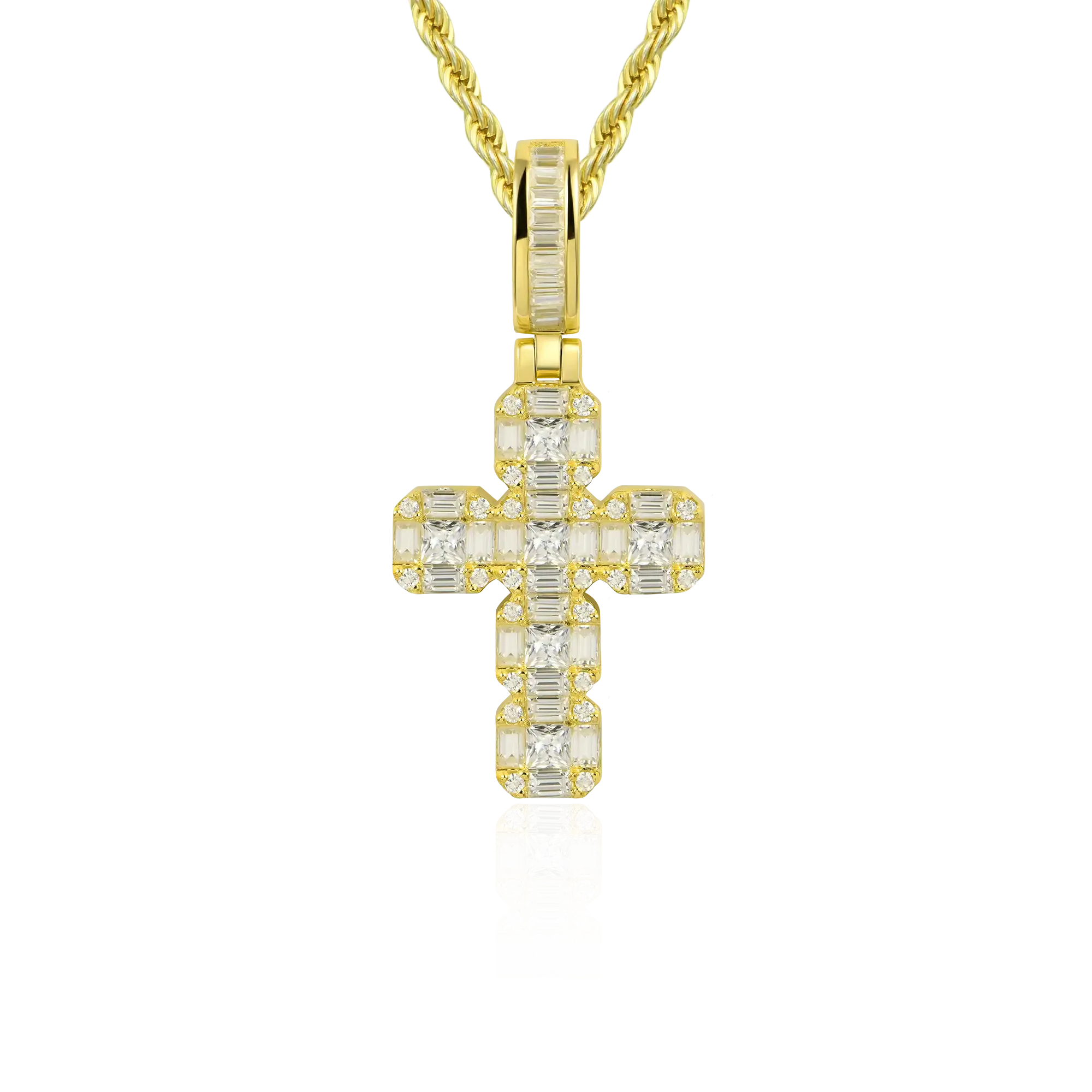 Women's Cluster Cross Pendant