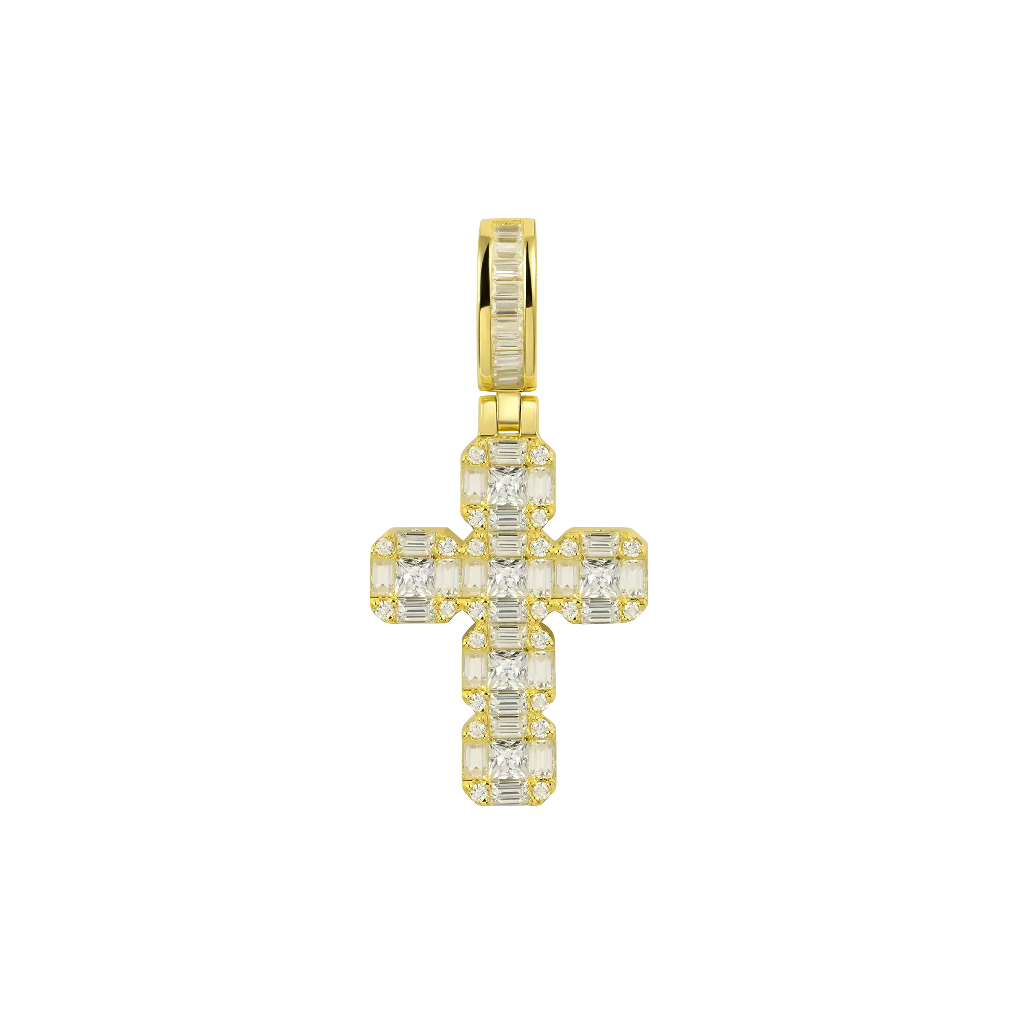Women's Cluster Cross Pendant