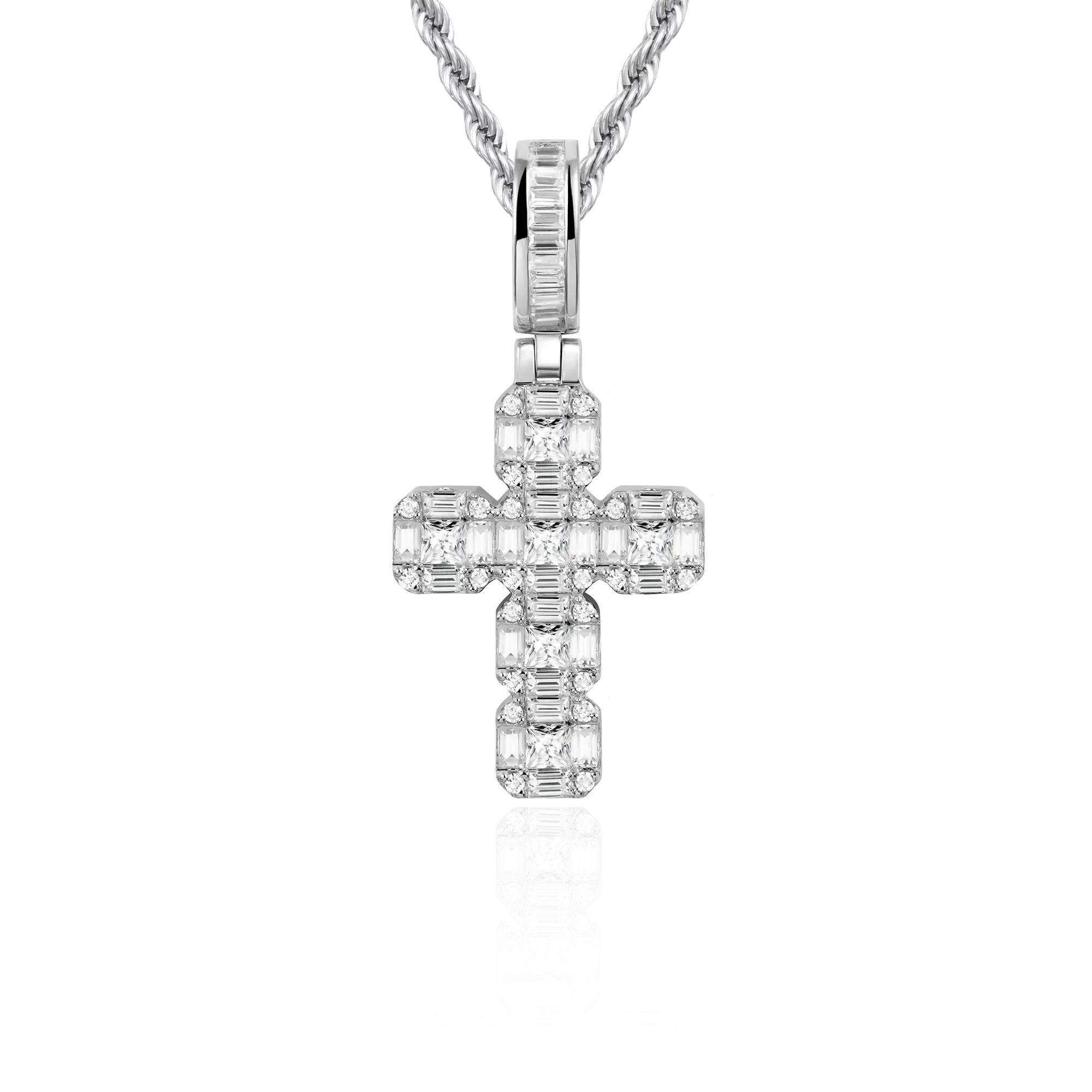Women's Cluster Cross Pendant