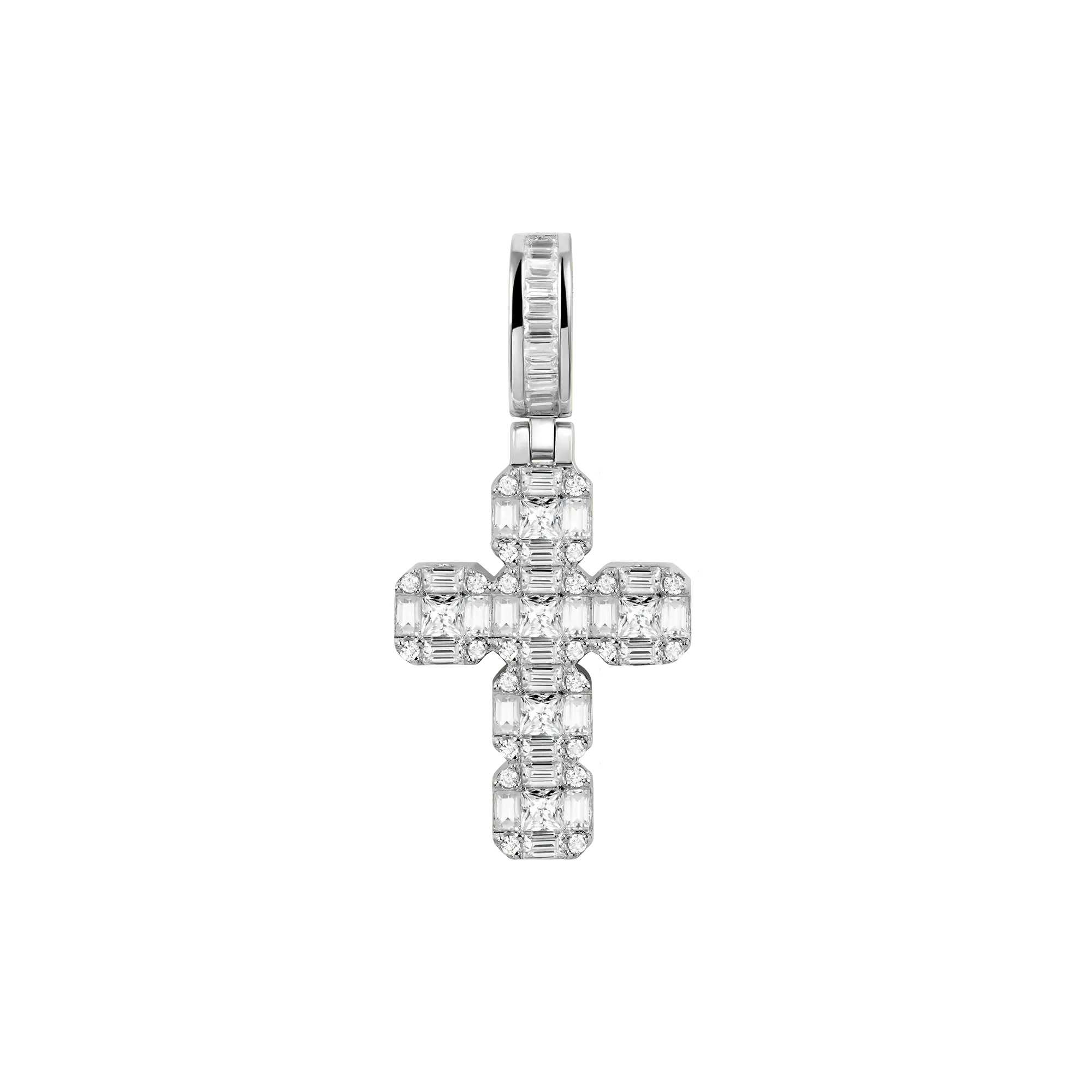 Women's Cluster Cross Pendant