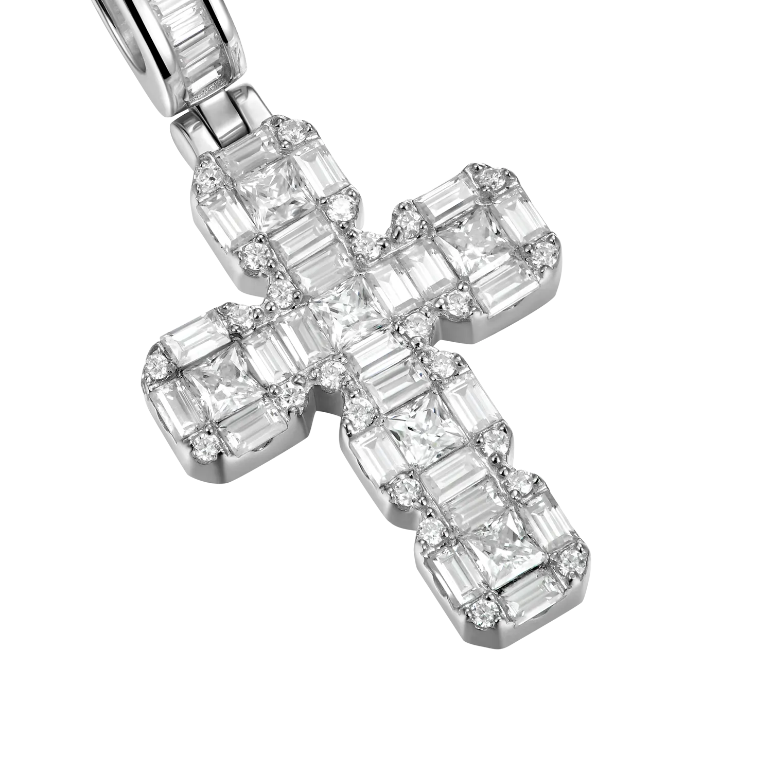 Women's Cluster Cross Pendant