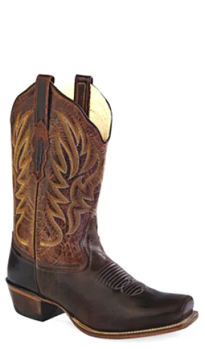 Women's Cowboy Country Western Boots Handmade Brown Leather 18002E