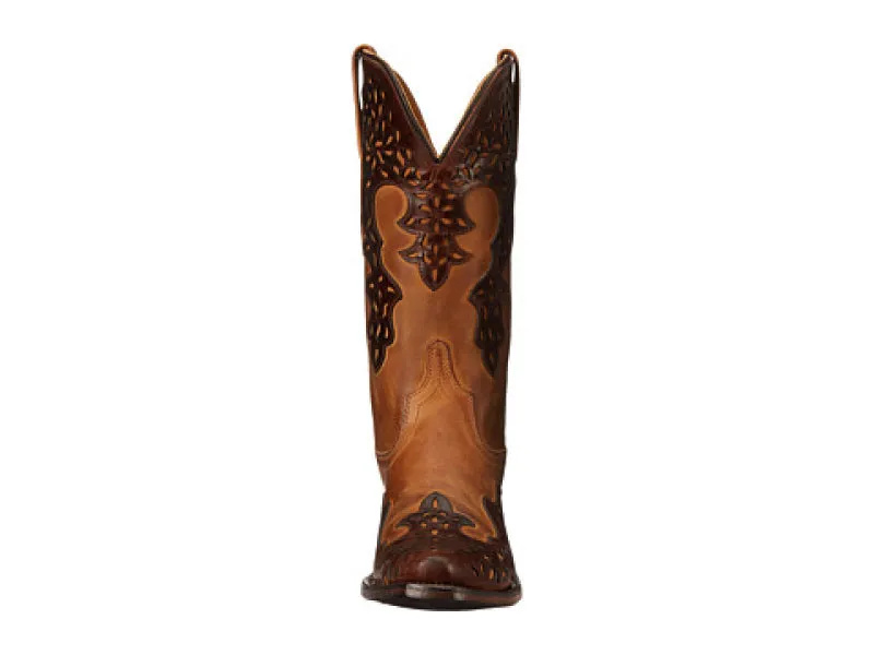 Women's Cowboy Country Western Boots Handmade Brown Leather LF1539E