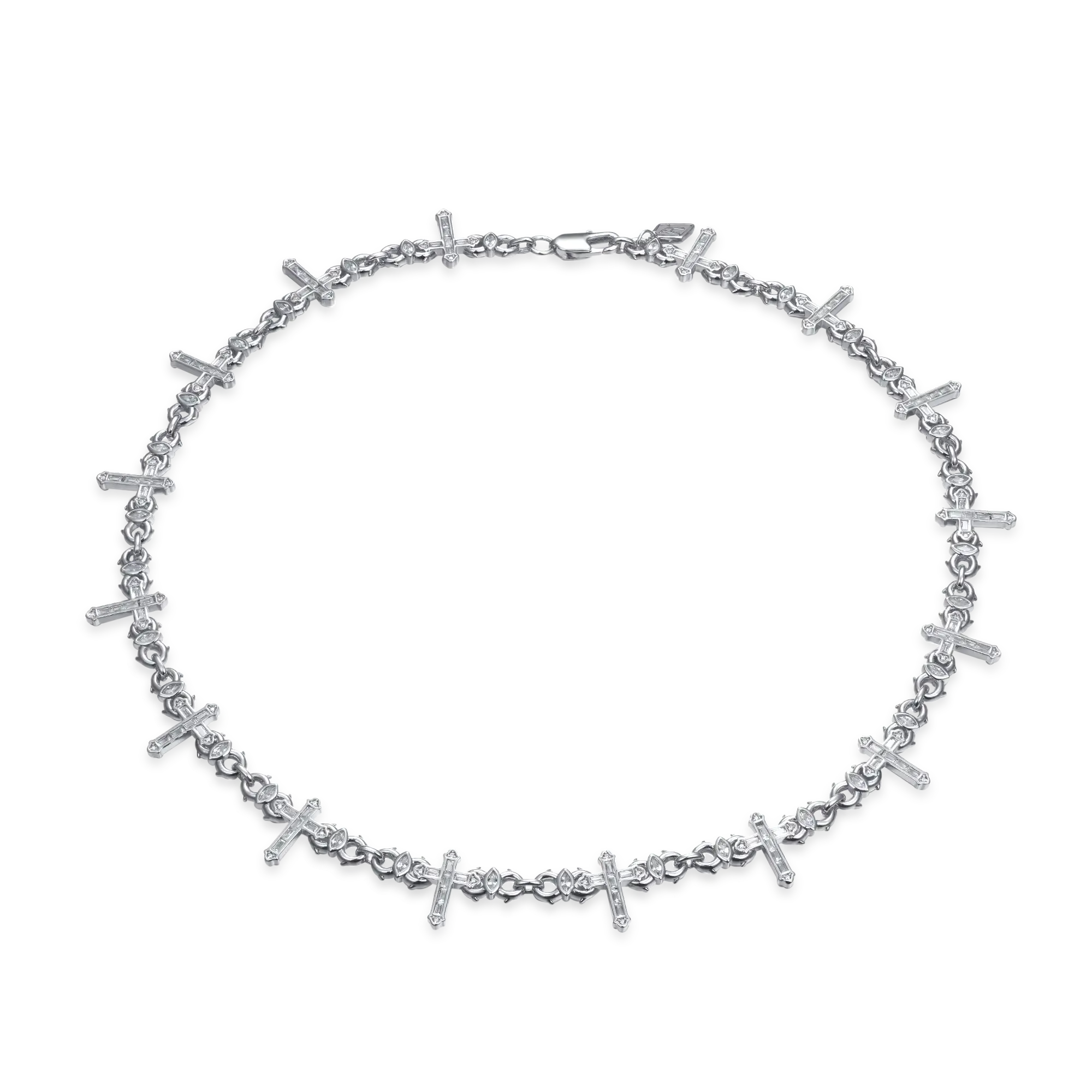 Women's Cross Of Thorns Infinity Chain - 6mm