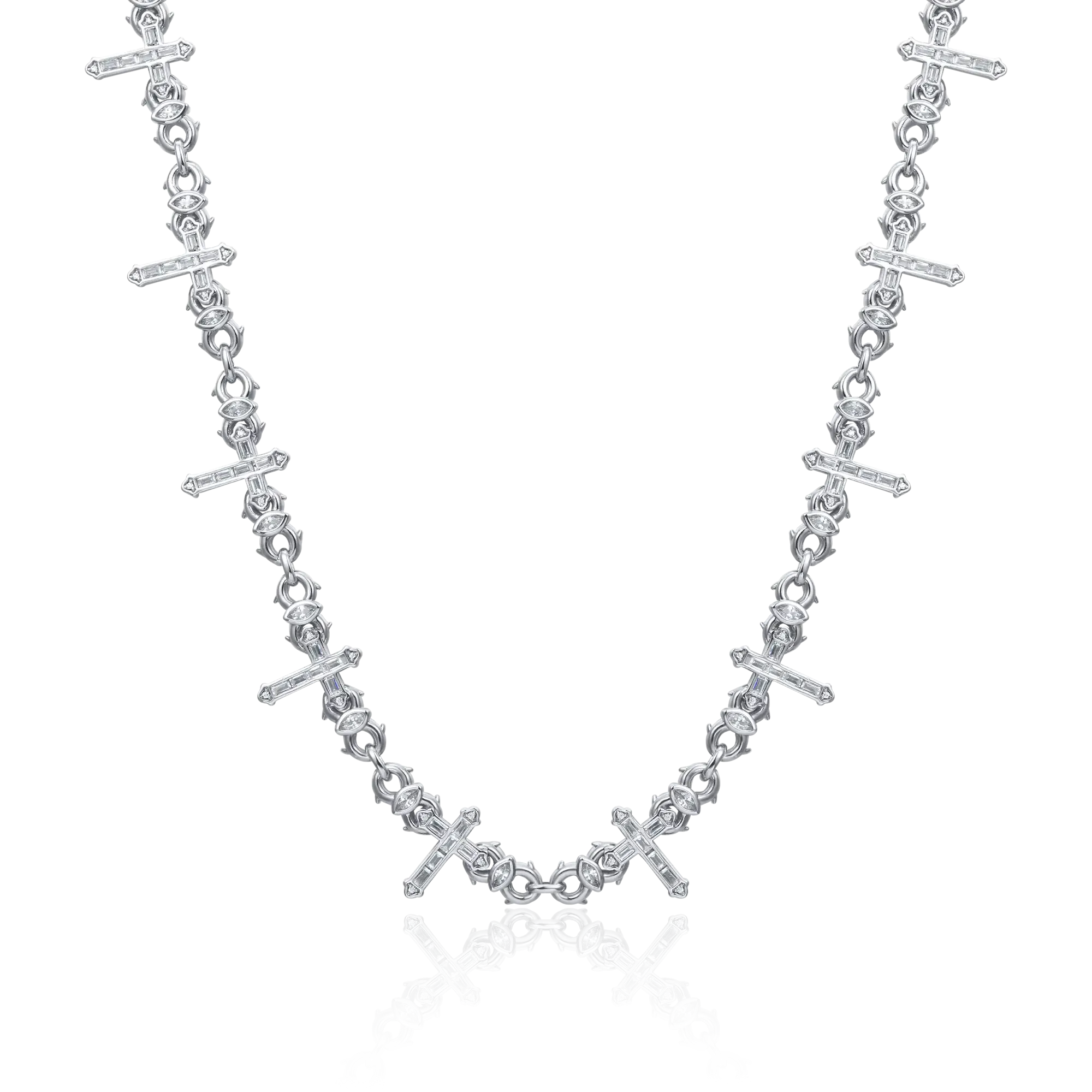 Women's Cross Of Thorns Infinity Chain - 6mm